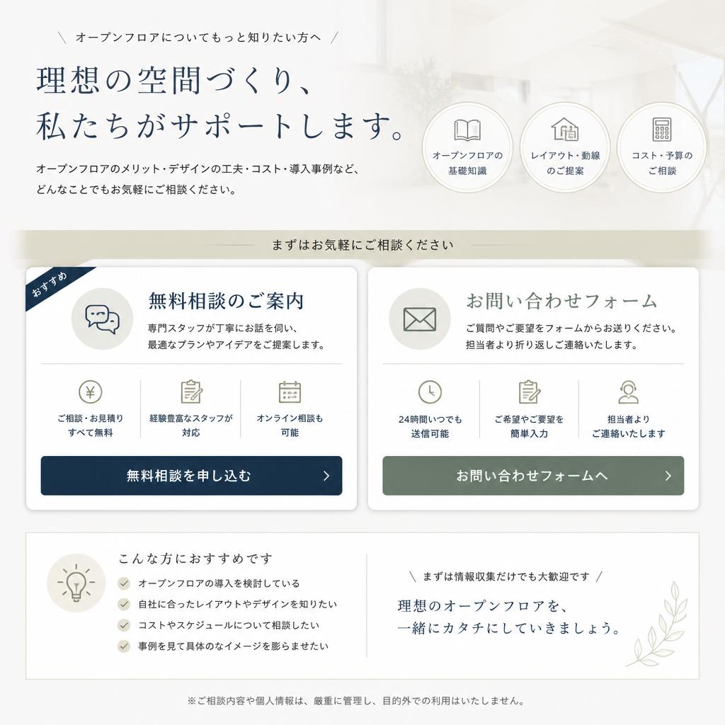 無料相談・お問合せ